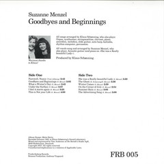 Suzanne Menzel - Goodbyes And Beginnings / FREDERIKSBERG RECORDS ...