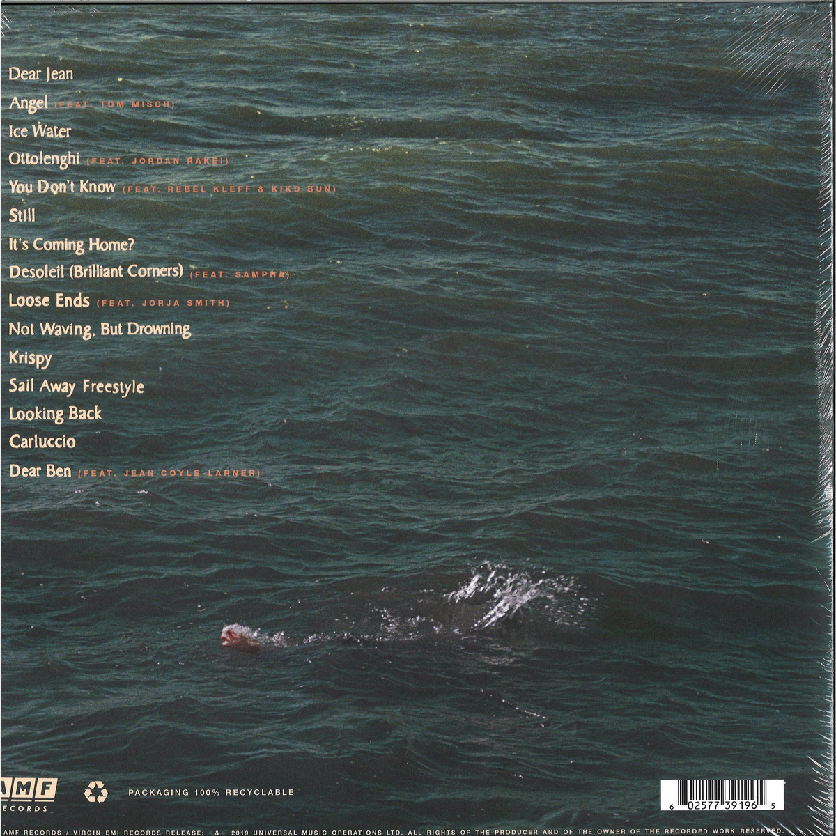 Loyle Carner - Not Waving, But Drowning / Universal AMFLP0012 - Vinyl