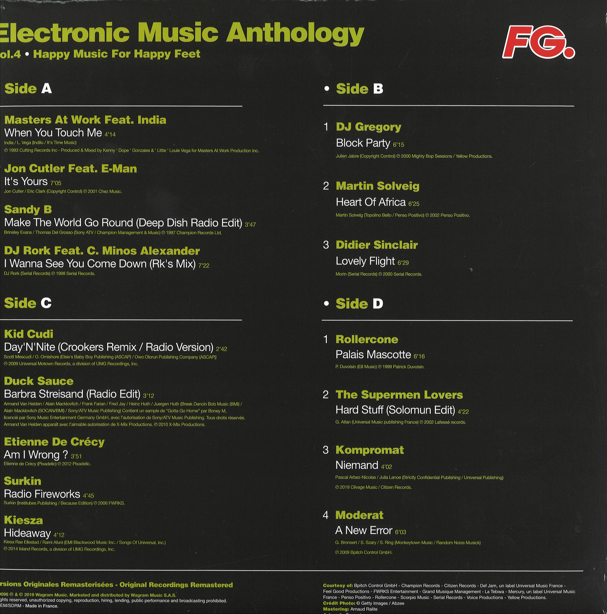 Various - Electronic Music Anthology by FG Vol. 4 / Wagram 3384266 - Vinyl