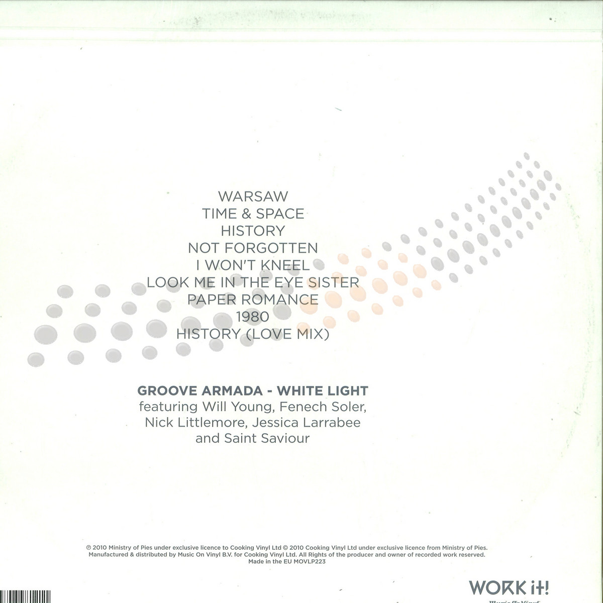 Groove Armada White Light Music On Vinyl Movlp223 Vinyl