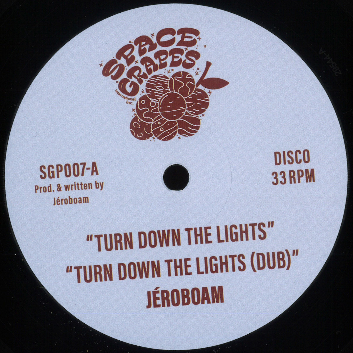 JEROBOAM - TURN DOWN THE LIGHTS Grapes SGP007 Vinyl