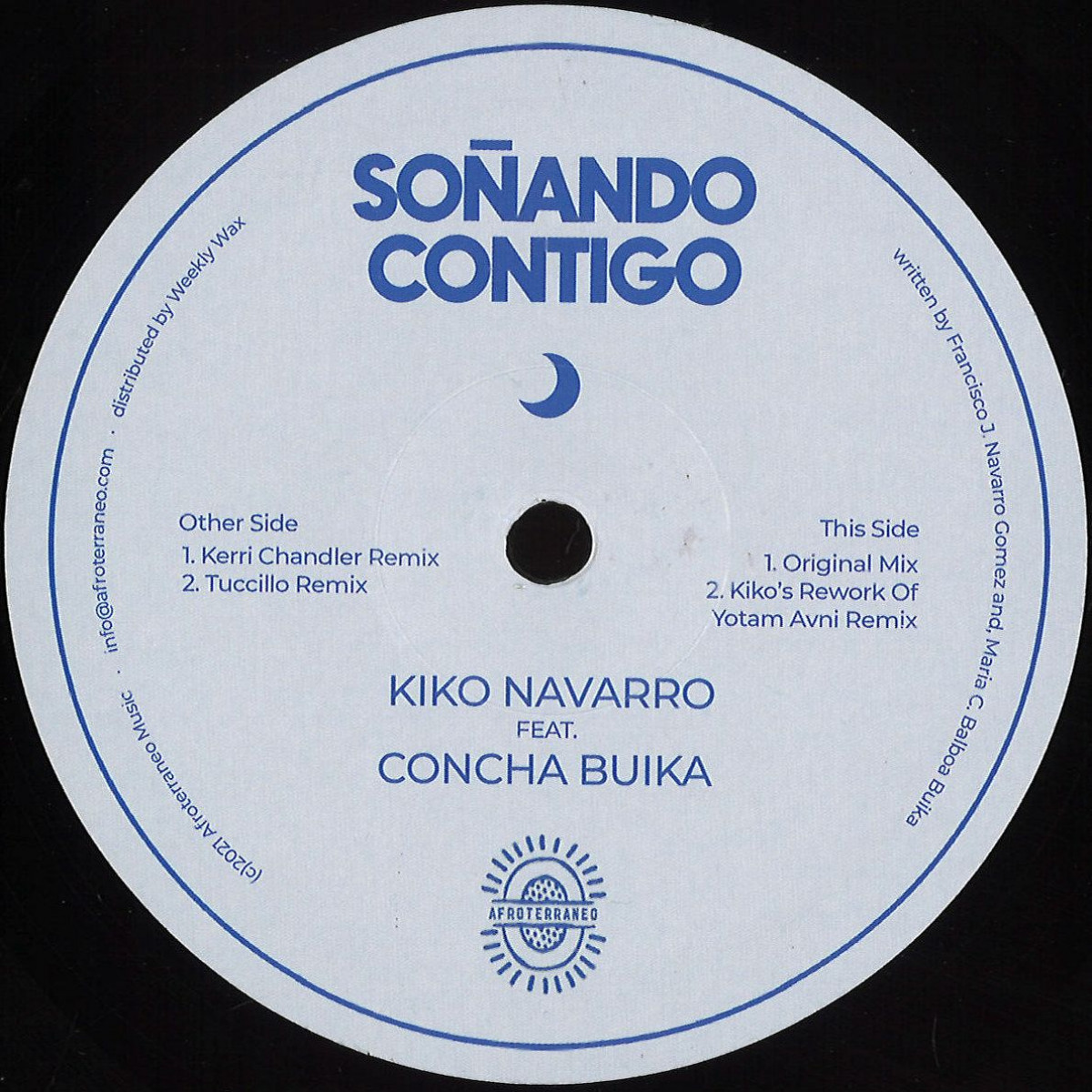 Kiko Navarro feat. Concha Buika - Sonando Contigo / Afroterraneo AFTNEV001  - Vinyl