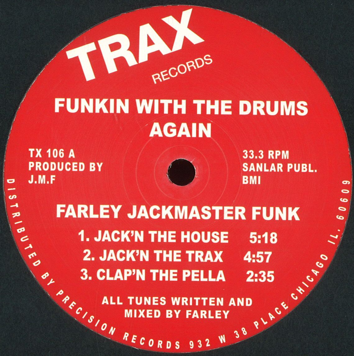 Farely Jackmaster Funk - Funkin' With The Drums Again / Trax ...