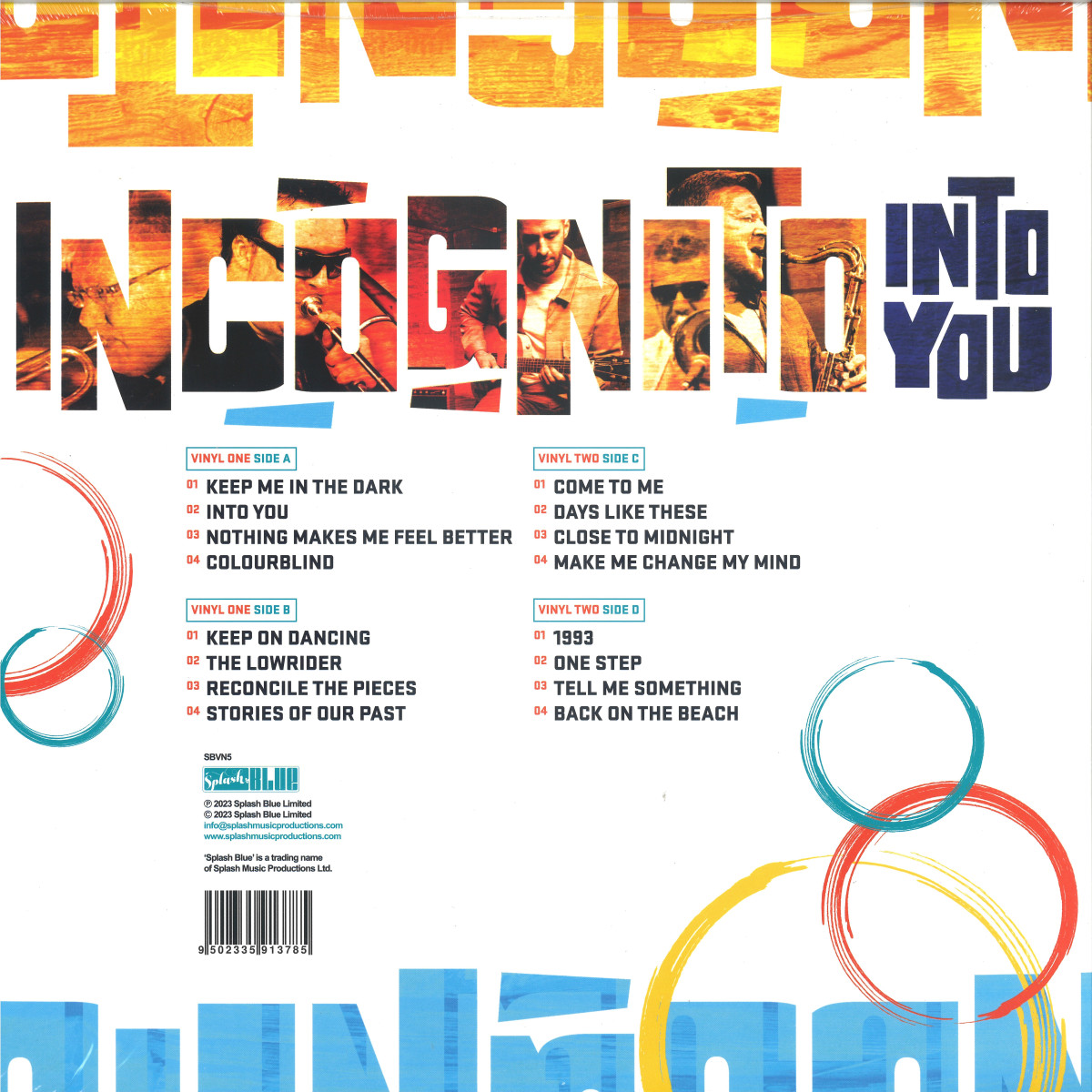 Incognito - Into You LP 2x12" / Splash Music SMPVN5 - Vinyl