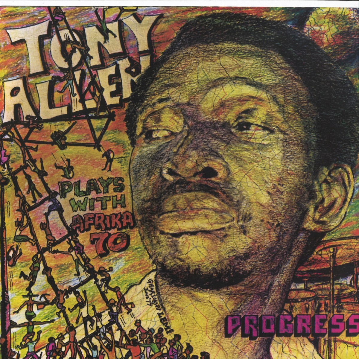 TONY ALLEN PLAYS WITH AFRIKA 70 - PROGRESS / Comet Records COMET095 - Vinyl