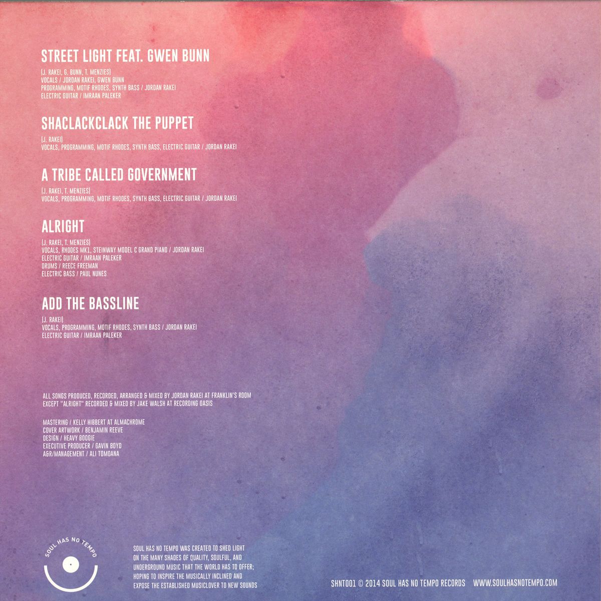 Jordan Rakei - Groove Curse / Soul Has No Tempo SHNT1 - Vinyl