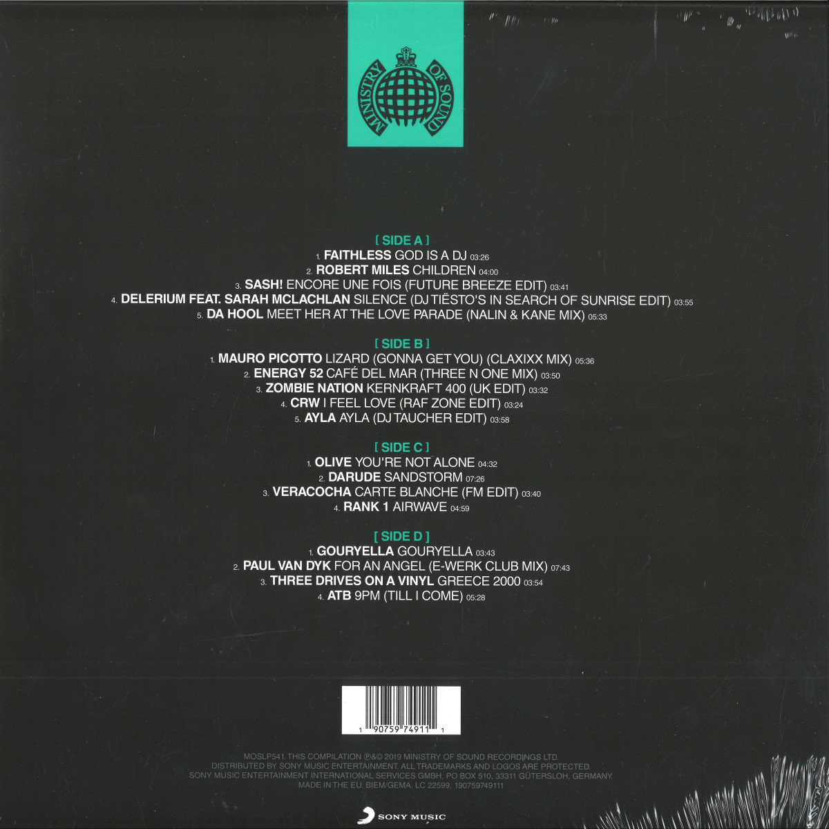Various - Ministry Of Sound - Origins Of Trance 2x12" / Ministry Of Sound  MOSLP541 - Vinyl