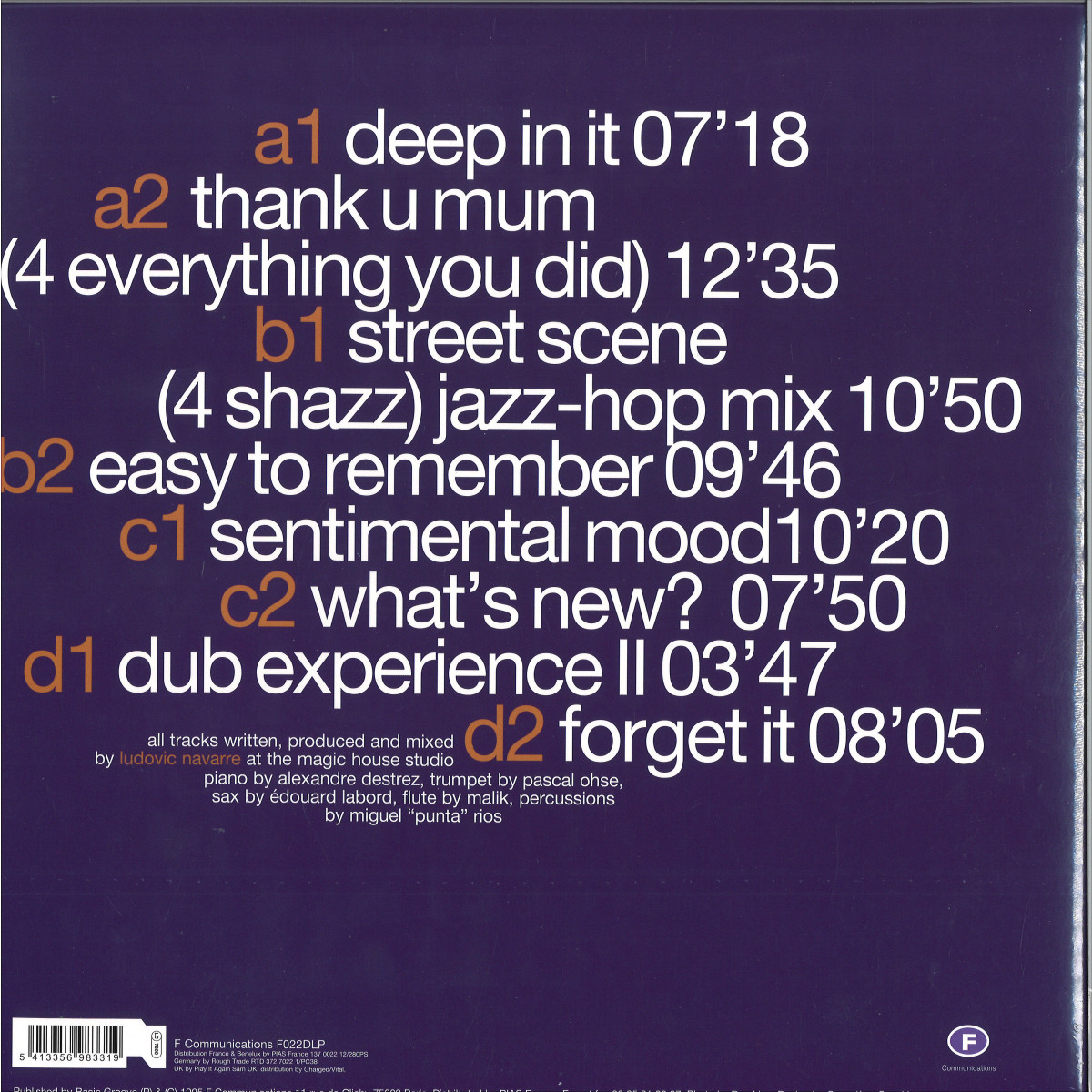 St Germain - BOULEVARD 2x12" / F Communications F022DLP - Vinyl