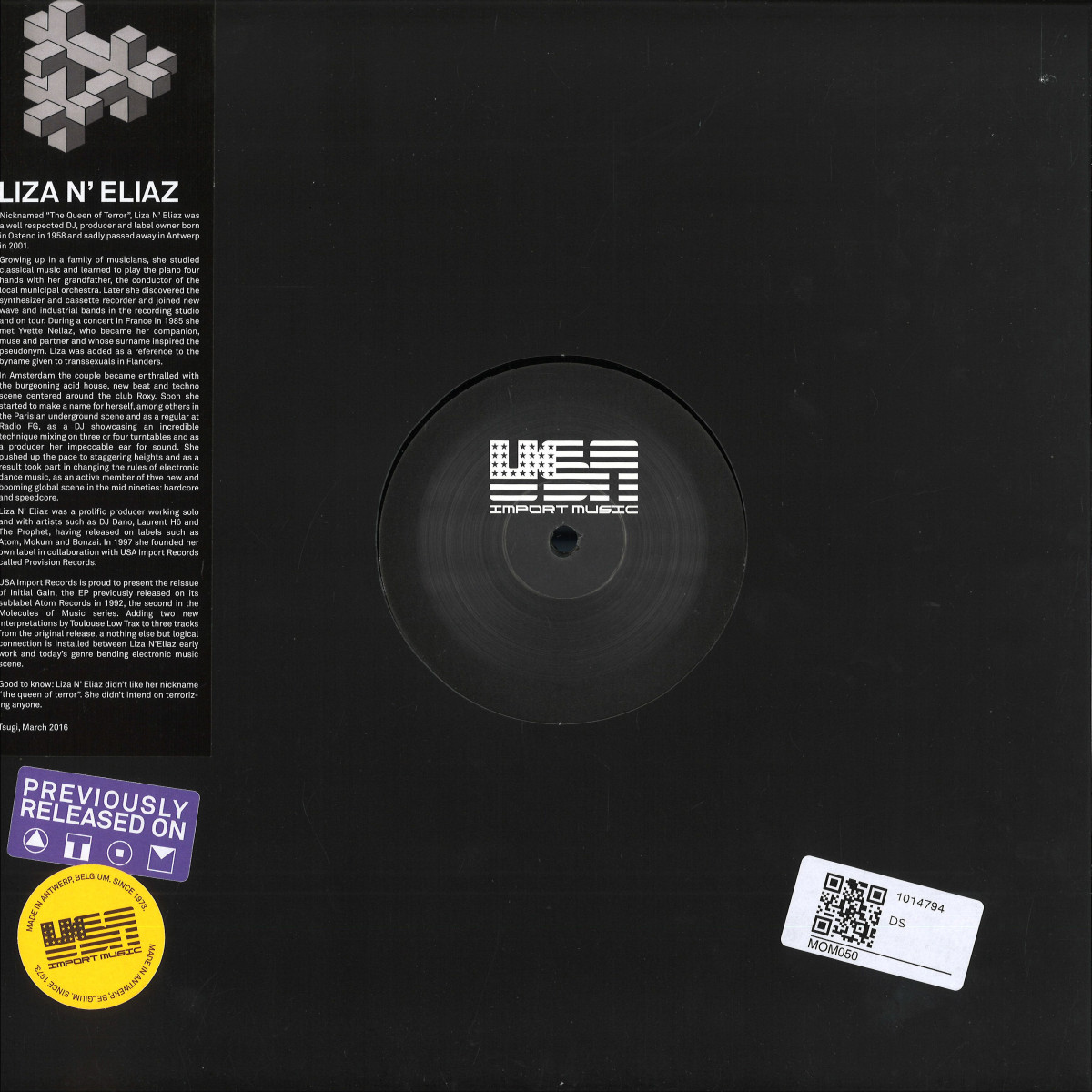 Liza N` Eliaz - Initial Gain / USA Import Music MOM050 - Vinyl