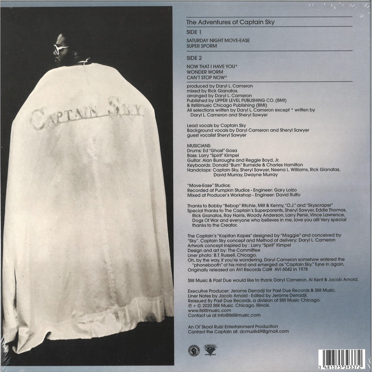 CAPTAIN SKY - THE ADVENTURES OF CAPTAIN SKY / Past Due PASTDUELP013 - Vinyl
