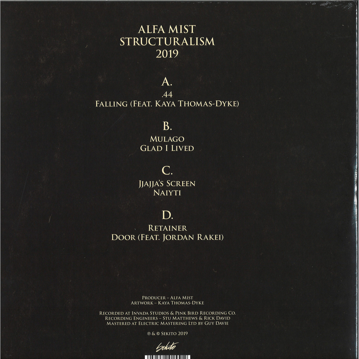 ALFA MIST - STRUCTURALISM LP 2x12" / SEKITO SEKITO2 - Vinyl